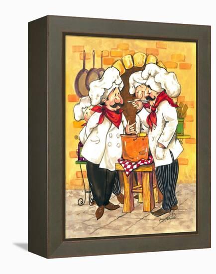 Soup Chefs-Jerianne Van Dijk-Framed Stretched Canvas