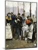 Soup for the Masses on a Winter Day, Paris, 1881-Norbert Goeneutte-Mounted Giclee Print