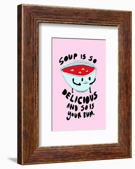 Soup Is Delicious - Tom Cronin Doodles Cartoon Print-Tom Cronin-Framed Giclee Print