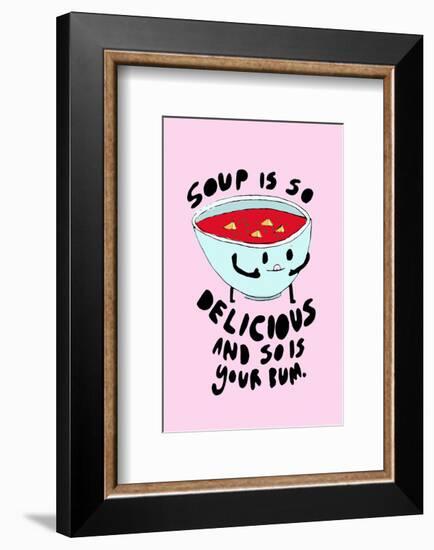 Soup Is Delicious - Tom Cronin Doodles Cartoon Print-Tom Cronin-Framed Giclee Print