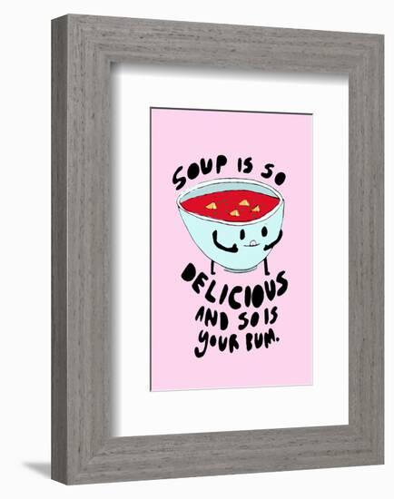 Soup Is Delicious - Tom Cronin Doodles Cartoon Print-Tom Cronin-Framed Giclee Print