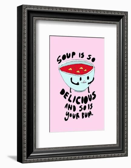 Soup Is Delicious - Tom Cronin Doodles Cartoon Print-Tom Cronin-Framed Giclee Print