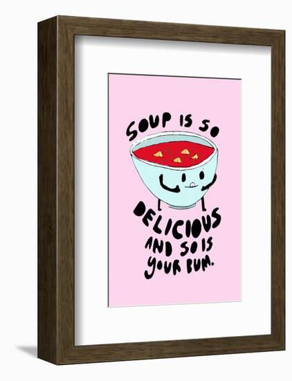 Soup Is Delicious - Tom Cronin Doodles Cartoon Print-Tom Cronin-Framed Giclee Print