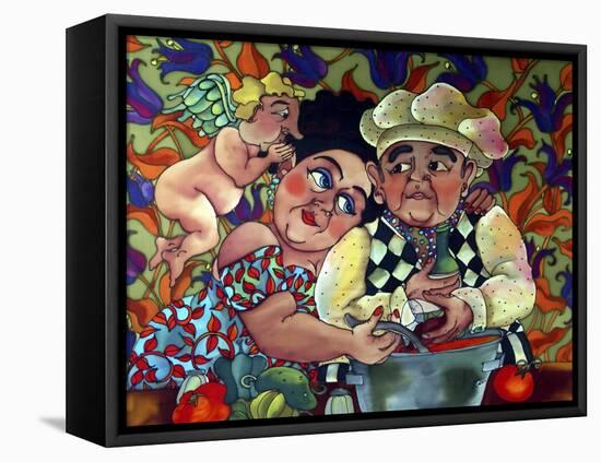 Soup Lovers-Holly Carr-Framed Premier Image Canvas