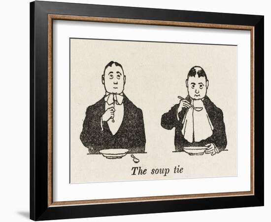 Soup Tie-William Heath Robinson-Framed Art Print