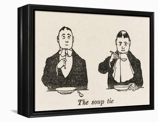 Soup Tie-William Heath Robinson-Framed Stretched Canvas