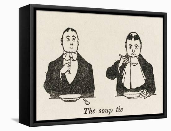 Soup Tie-William Heath Robinson-Framed Stretched Canvas