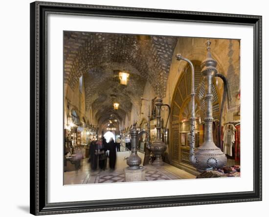 Souq Ash-Shouna in Aleppo, Syria-Julian Love-Framed Photographic Print