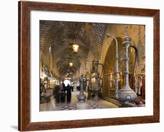 Souq Ash-Shouna in Aleppo, Syria-Julian Love-Framed Photographic Print