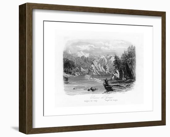 Source of the Ganges, India, C1840-N Remond-Framed Giclee Print