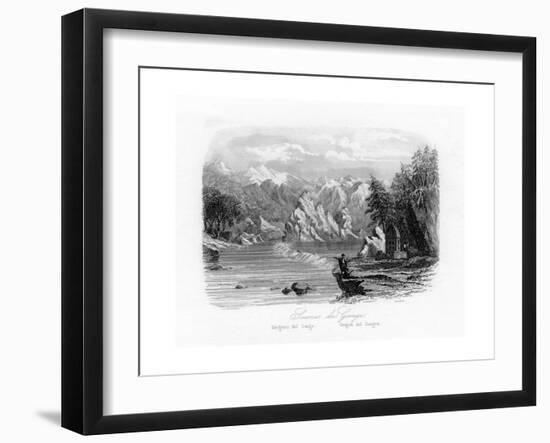 Source of the Ganges, India, C1840-N Remond-Framed Giclee Print