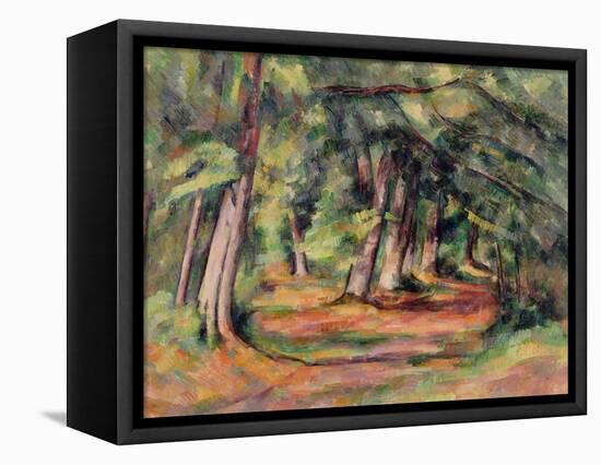 Sous-Bois 1890-94-Paul Cézanne-Framed Premier Image Canvas
