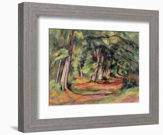 Sous-Bois 1890-94-Paul Cézanne-Framed Giclee Print