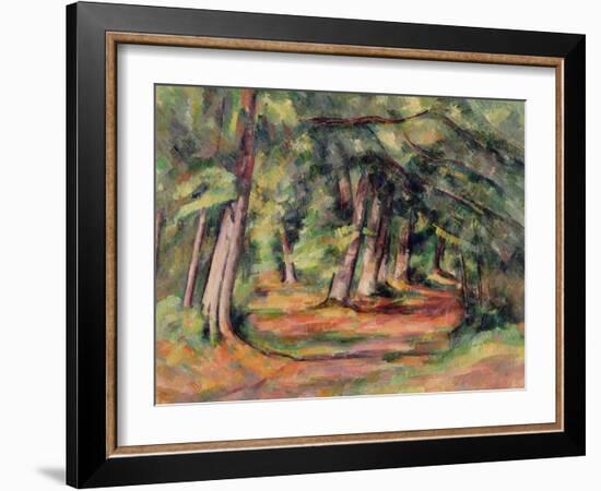 Sous-Bois 1890-94-Paul Cézanne-Framed Giclee Print