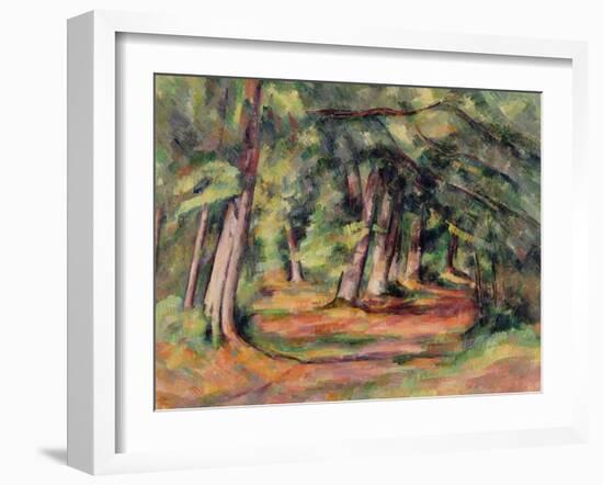 Sous-Bois 1890-94-Paul Cézanne-Framed Giclee Print