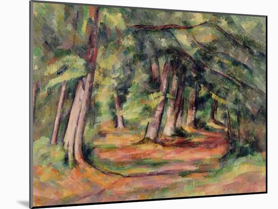 Sous-Bois 1890-94-Paul Cézanne-Mounted Giclee Print