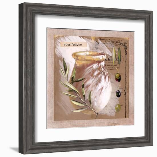 Sous l'olivier-Pascal Cessou-Framed Art Print