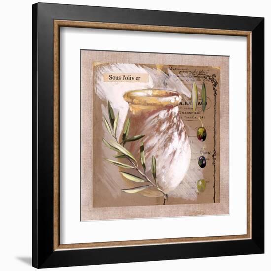 Sous l'olivier-Pascal Cessou-Framed Art Print