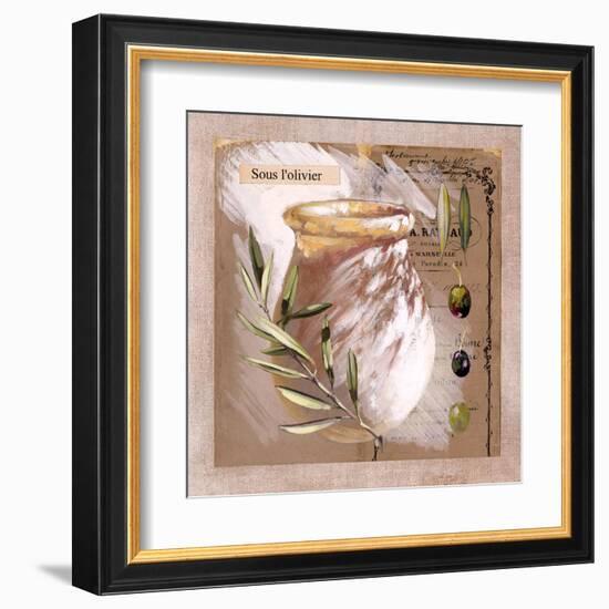 Sous l'olivier-Pascal Cessou-Framed Art Print