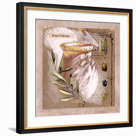 Sous l'olivier-Pascal Cessou-Framed Art Print