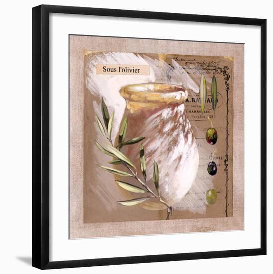 Sous l'olivier-Pascal Cessou-Framed Art Print