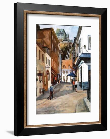 Sous-le-Fort Street-Ginette Racette-Framed Art Print