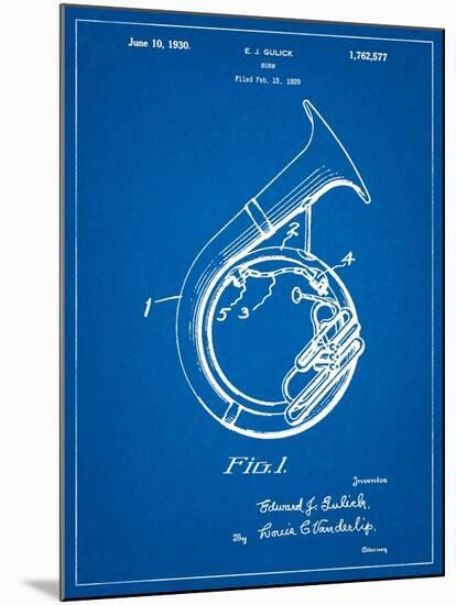 Sousaphone Patent-Cole Borders-Mounted Art Print