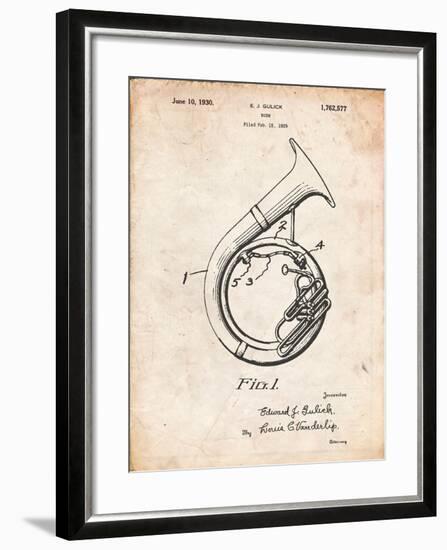 Sousaphone Patent-Cole Borders-Framed Art Print