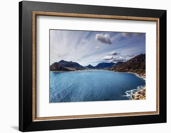 South Africa Bay View, Panoramic Landscape of Capetown, Aerial View on Atlantic Sea, Majestic Scene-Anna Omelchenko-Framed Photographic Print