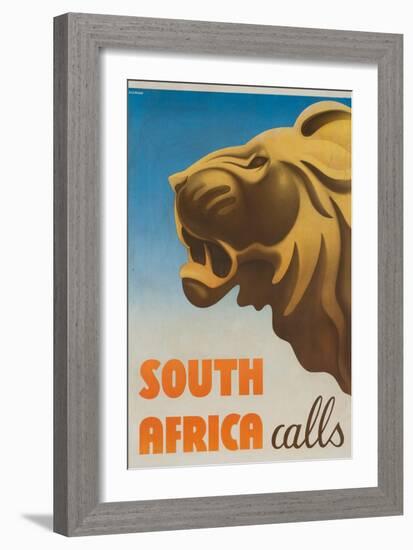 South Africa Calls Poster-Gayle Ullman-Framed Giclee Print