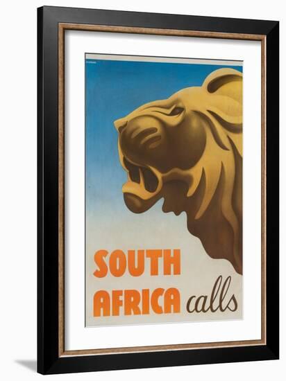South Africa Calls Poster-Gayle Ullman-Framed Giclee Print