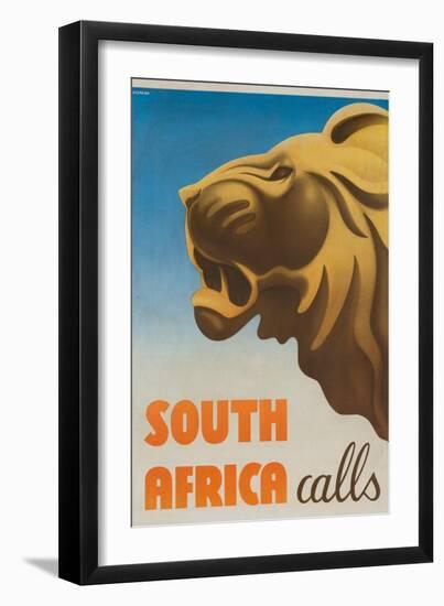 South Africa Calls Poster-Gayle Ullman-Framed Giclee Print