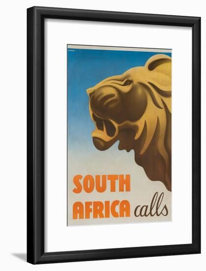 South Africa Calls Poster-Gayle Ullman-Framed Giclee Print