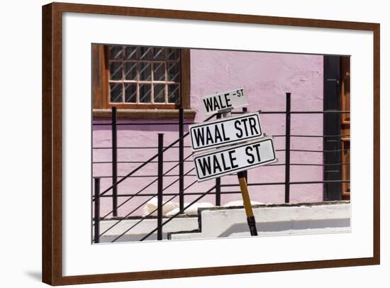 South Africa, Cape Town, Varity of Street Signs-Catharina Lux-Framed Photographic Print