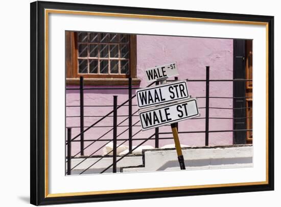 South Africa, Cape Town, Varity of Street Signs-Catharina Lux-Framed Photographic Print