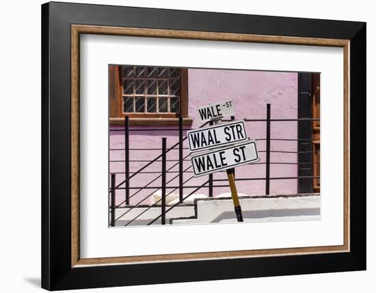 South Africa, Cape Town, Varity of Street Signs-Catharina Lux-Framed Photographic Print