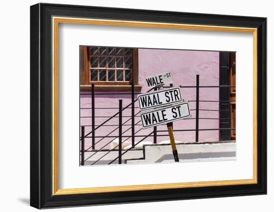 South Africa, Cape Town, Varity of Street Signs-Catharina Lux-Framed Photographic Print