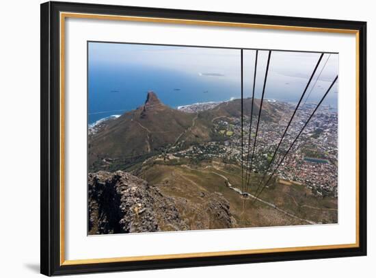 South Africa, Cape Town, View from the Table Mountain, Cableway-Catharina Lux-Framed Photographic Print