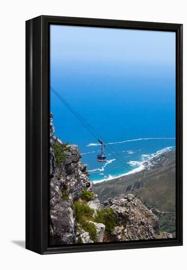 South Africa, Cape Town, View from the Table Mountain, Cableway-Catharina Lux-Framed Premier Image Canvas