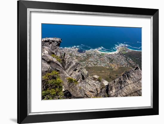 South Africa, Cape Town, View from the Table Mountain-Catharina Lux-Framed Photographic Print