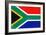 South Africa Flag Design with Wood Patterning - Flags of the World Series-Philippe Hugonnard-Framed Premium Giclee Print