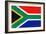 South Africa Flag Design with Wood Patterning - Flags of the World Series-Philippe Hugonnard-Framed Premium Giclee Print