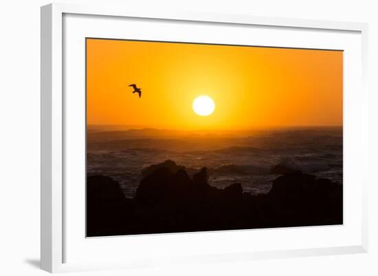 South Africa, Garden Route, Cape Agulhas, Sundown-Catharina Lux-Framed Photographic Print