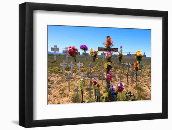 South Africa, Little Karoo, Memorial Crosses-Catharina Lux-Framed Photographic Print