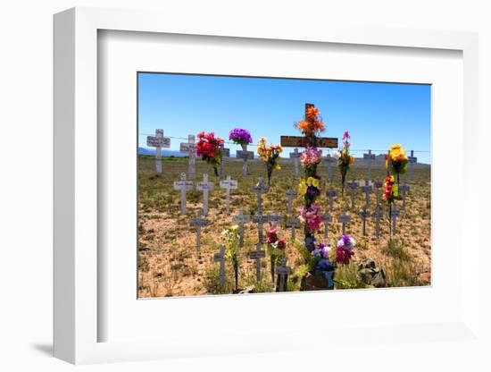 South Africa, Little Karoo, Memorial Crosses-Catharina Lux-Framed Photographic Print