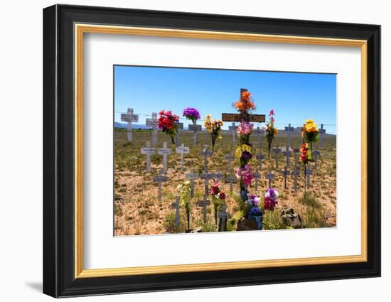 South Africa, Little Karoo, Memorial Crosses-Catharina Lux-Framed Photographic Print