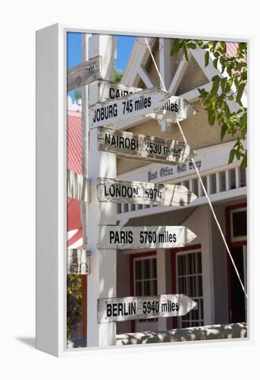 South Africa, Matjiesfontein, Signpost-Catharina Lux-Framed Premier Image Canvas