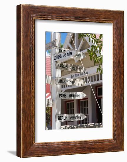 South Africa, Matjiesfontein, Signpost-Catharina Lux-Framed Premium Photographic Print