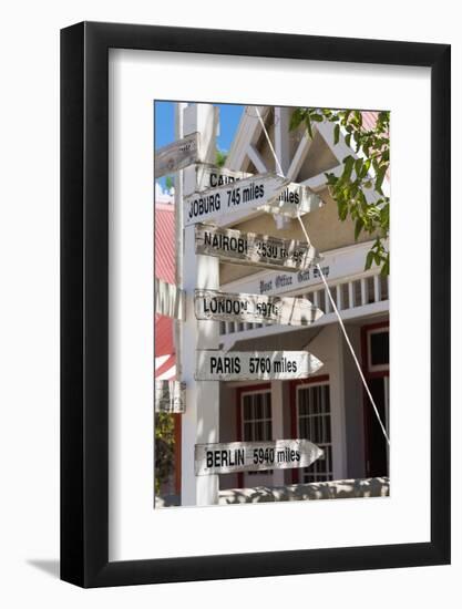 South Africa, Matjiesfontein, Signpost-Catharina Lux-Framed Premium Photographic Print