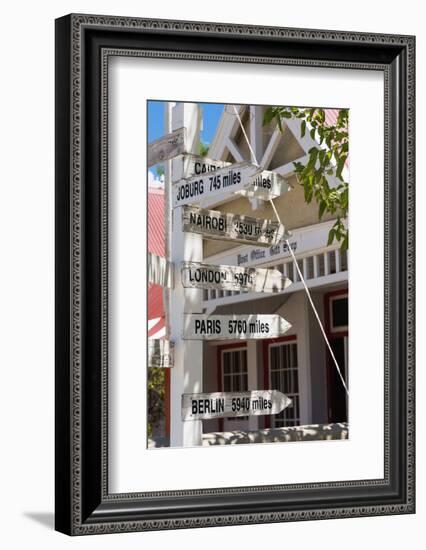 South Africa, Matjiesfontein, Signpost-Catharina Lux-Framed Premium Photographic Print